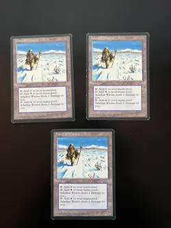 3 x Adarkar Wastes - Ice Age - see picts for condition - Image 1