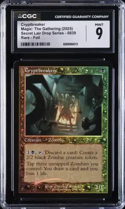2025 MAGIC THE GATHERING SECRET LAIR DROP SERIES RARE FOIL CRYPTBREAKER CGC 9 - Image 1