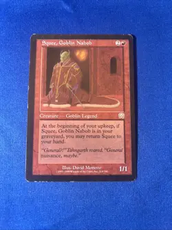 SQUEE, GOBLIN NABOB LP- Mercadian Masques Original mtg Magic fast shipping - Image 1