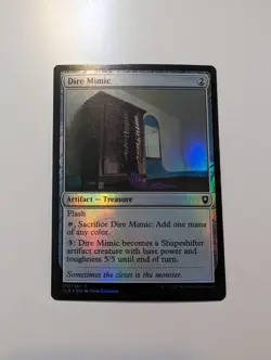 MTG - Dire Mimic (Foil) - Baldur's Gate NM/M Condition - Image 1