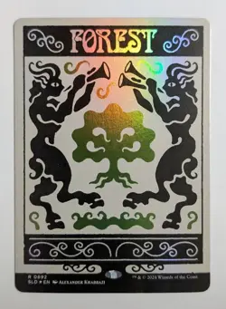 Forest (0892) (Rainbow FOIL) | NM Near Mint | SLD Secret Lair Magic MTG - Image 1