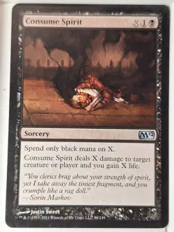 Consume Spirit - Magic 2012 Core Set M12 - Magic the Gathering MTG Nice! - Image 1