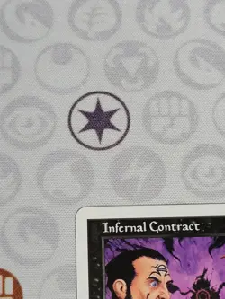 C3592 MAGIC MTG 7TH EDITION INFERNAL CONTRACT #143 LP RARE - Image 3