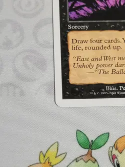 C3592 MAGIC MTG 7TH EDITION INFERNAL CONTRACT #143 LP RARE - Image 4