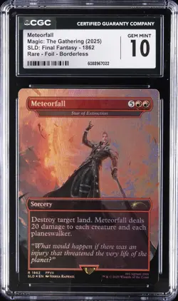 2025 MAGIC: THE GATHERING SLD: FINAL FANTASY METEORFALL CGC 10 GEM MINT - Image 1