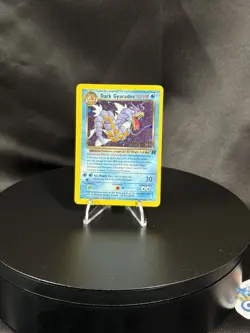 Vintage Dark Gyarados Holo Team Rocket 8/82 Prerelease Pokemon Card 2000 - Image 1