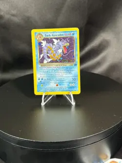 Vintage Dark Gyarados Holo Team Rocket 8/82 Prerelease Pokemon Card 2000 - Image 4