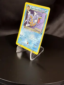 Vintage Dark Gyarados Holo Team Rocket 8/82 Prerelease Pokemon Card 2000 - Image 5