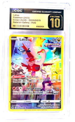 2023 POKEMON " PRISTINE " GRADE 10 ! LATIAS HOLO # GG20/GG70 LOWEST POP 46 !! - Image 1