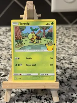 2021 Turtwig 4/25 McDonalds 25th Anniversary Promo Pokemon Card NM - Image 1