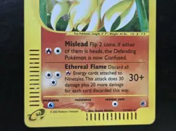 Pokemon Base Set Expedition # 21/165 Holo NINETALES [No Play With] - Image 3