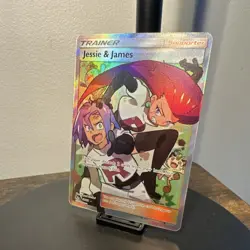 Pokemon Jessie & James Trainer Full Art 68/68 Hidden Fates Ultra Rare Holo - Image 3