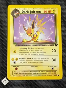 Dark Jolteon 38/82 - Team Rocket Unlimited Uncommon Pokemon TCG NM - Image 1