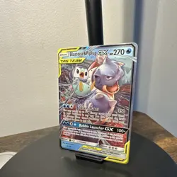 Pokemon Blastoise & Piplup GX 38/236 Sm-Cosmic Eclipse TAG TEAM Ultra Rare Holo… - Image 3