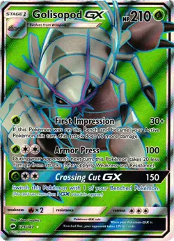 Pokemon TCG Golisopod GX (Full Art) Ultra Rare SM Burning Shadows 129/147 VLP - Image 1