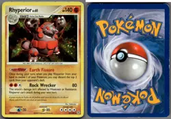 2007 Pokemon, Diamond & Pearl , #12/130 Rhyperior Lv. 61, Holo Rare - Image 1