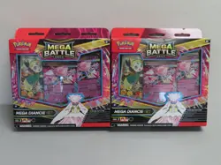 (2) Lot 2025 Pokemon Mega Battle Deck Mega Diancie ex Factory Sealed Box - Image 1