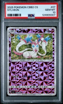 2025 POKEMON SIMPLIFIED CHINESE CBB2 C-GEM PACK VOL 2 #07 SYLVEON PSA 10 - Image 1
