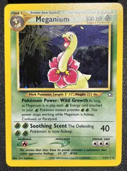 Pokemon - Meganium Holo - Near Mint NM - 2000 Neo Genesis 11/111 Rare - Image 1
