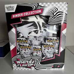 Pokemon TCG: Scarlet & Violet - WHITE FLARE Binder Collection NEW FACTORY SEALED - Image 1