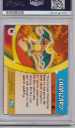 Pokemon 2004 TOPPS Chairzard Advanced Challenge PSA 9 (581) - Image 2