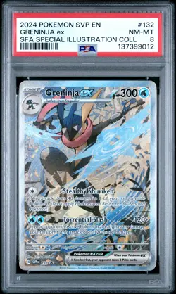 PSA 8 GRENINJA EX SVP 132 POKEMON SPECIAL ILLUSTRATION COLLECTION PROMO NM - Image 1