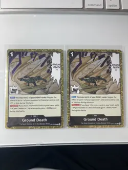 2x Ground Death OP14-096 R | The Azure Sea's Seven | One Piece TCG | English - Image 1