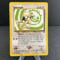 Smeargle 30/75 Neo Discovery Rare Non-Holo Vintage WOTC Pokemon TCG Card - Image 1
