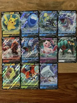 Pokemon 11 Card V Lot NM-M (Pikachu, Lapras, Mew, Intelion, Gyarados, And More!) - Image 1