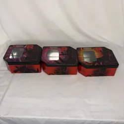 Team Rocket Tin Set 3x Mewtwo Persian Nidoking Empty No Cards - Image 2