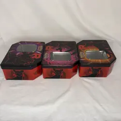 Team Rocket Tin Set 3x Mewtwo Persian Nidoking Empty No Cards - Image 3