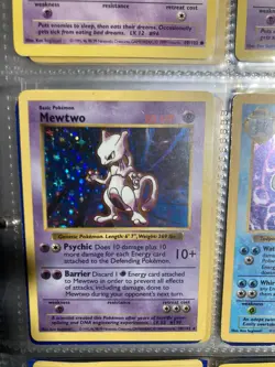 Pokemon Base Set Lot Of 89 All Shadowless Cards Includes 3 Holos Mewtwo - Image 2