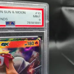 Entei GX 10/73 Pokemon Card - Shining Legends Holo - PSA 9 - Image 4