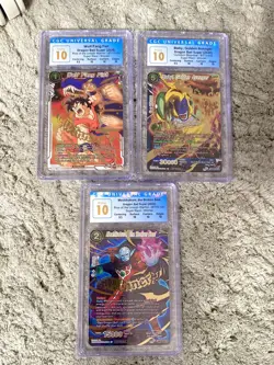 Dragon Ball Super Card Game 2022, Tournament Winner set of 3 , Gold Stamp CGC 10 - Image 1