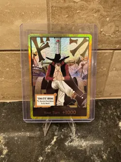 DON!! Card (Dracule Mihawk) (Gold) The Azure Sea's Seven Foil - Image 1