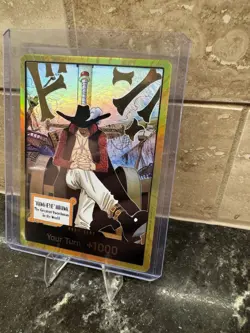DON!! Card (Dracule Mihawk) (Gold) The Azure Sea's Seven Foil - Image 4