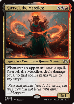 Kaervek the Merciless 222 NM Duskmourn House of Horror Commander DSC Magic MTG - Image 1