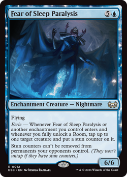 Fear of Sleep Paralysis 12 Near Mint NM Duskmourn DSC Magic MTG - Image 1
