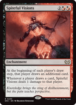 Spiteful Visions 233 NM Duskmourn House of Horror Commander DSC Magic MTG - Image 1