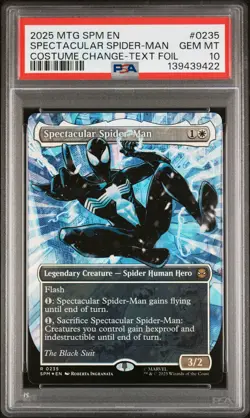 2025 MTG MARVEL'S SPIDER-MAN BORDERLESS SPECTACULAR SPIDER-MAN PSA 10 - Image 1