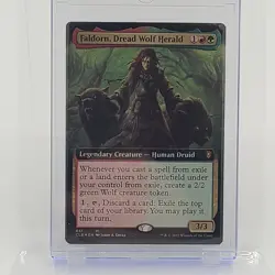 MTG - Faldorn, Dread Wolf Herald - Foil - Extended Art - CLB #641 - NM - Image 1