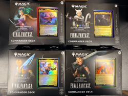 MTG Magic Final Fantasy Set of 4 Commander Decks Damaged Packaging - SEALED/DMG - Image 1