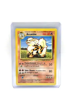 Pokemon TCG Arcanine Base Set 23/102 Regular Unlimited Uncommon - Image 1