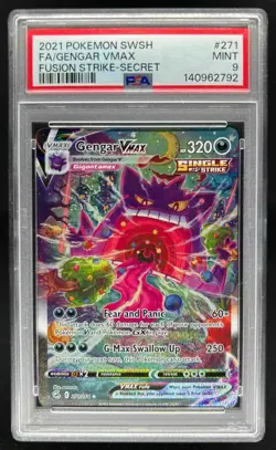2021 Pokemon SWSH Fusion Strike Gengar VM #271/264 PSA 9 - Image 1