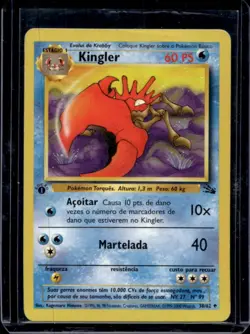 1999 Pokemon Fossil Kingler #38/62 - Image 1