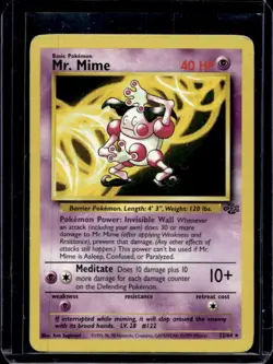1999 Pokemon Jungle Mr. Mime #22/64 - Image 1