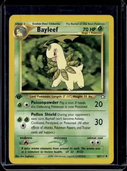 2000 Pokemon Neo Genesis 1st Edition Bayleef #28/111 - Image 1