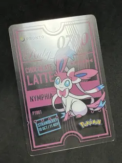 Sylveon Pronto Cafe Card Promo 2025 Pokemon Japanese EX+ - Image 3