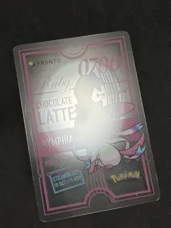 Sylveon Pronto Cafe Card Promo 2025 Pokemon Japanese EX+ - Image 4