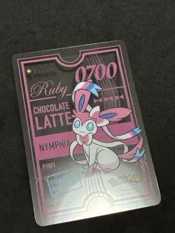 Sylveon Pronto Cafe Card Promo 2025 Pokemon Japanese EX+ - Image 5